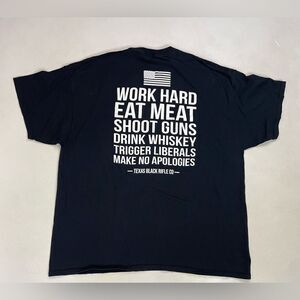 Texas Black Rifle Company Graphic T-shirt Men XXL Black Short Sleeve